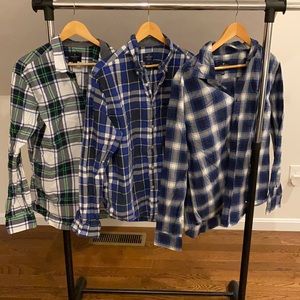 Lot of 3 American Eagle Button Down Shirts